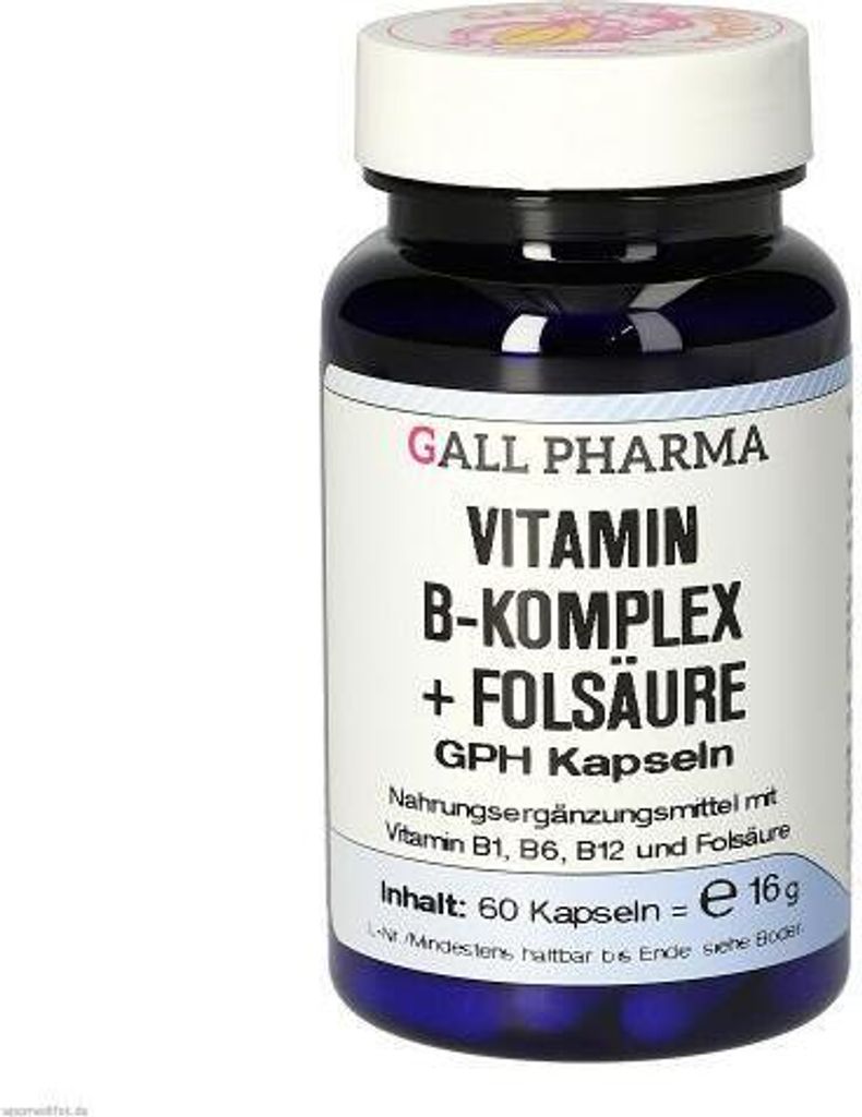 Vitamin B Komplex+Folsäure Kapseln 60 St