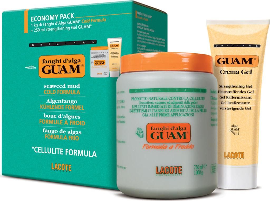 GUAM cure pack cooling 1kg + 250ml gel rassodante (809) Immagine del prodotto 