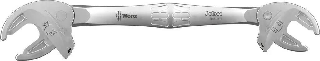 Clé à ergots auto-ajustable Wera 6006 Joker M/L remplace 3 clés inox