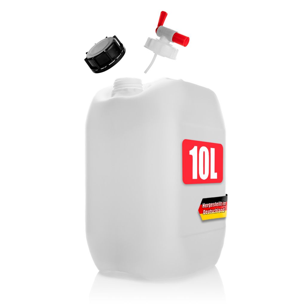 BigDean Wasserkanister 10L mit Auslaufhahn+ Schraubdeckel Produktbild 