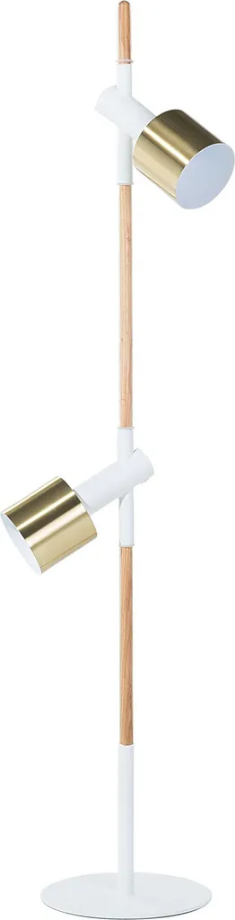 Lampadaire 125 cm métal blanc réglable pour éclairer les zones d'ombre