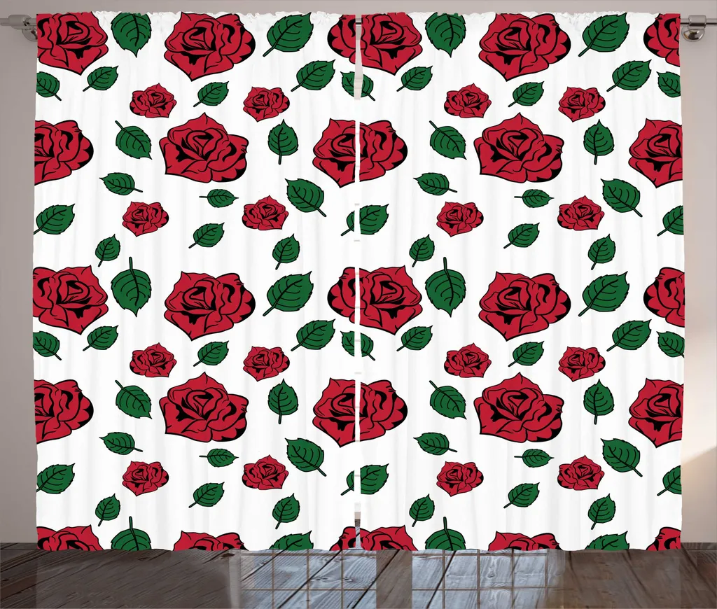 Tenda Universale Rose ABAKUHAUS 280x245 cm - Lavabile e Resistente