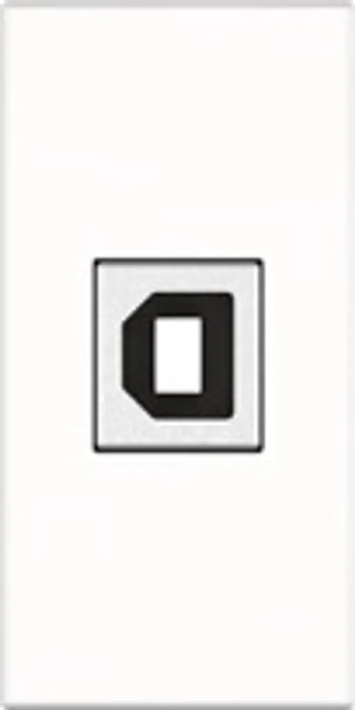 Kindermann 7464000525 USB B/A: Modulo Snap-In Bianco per CablePort