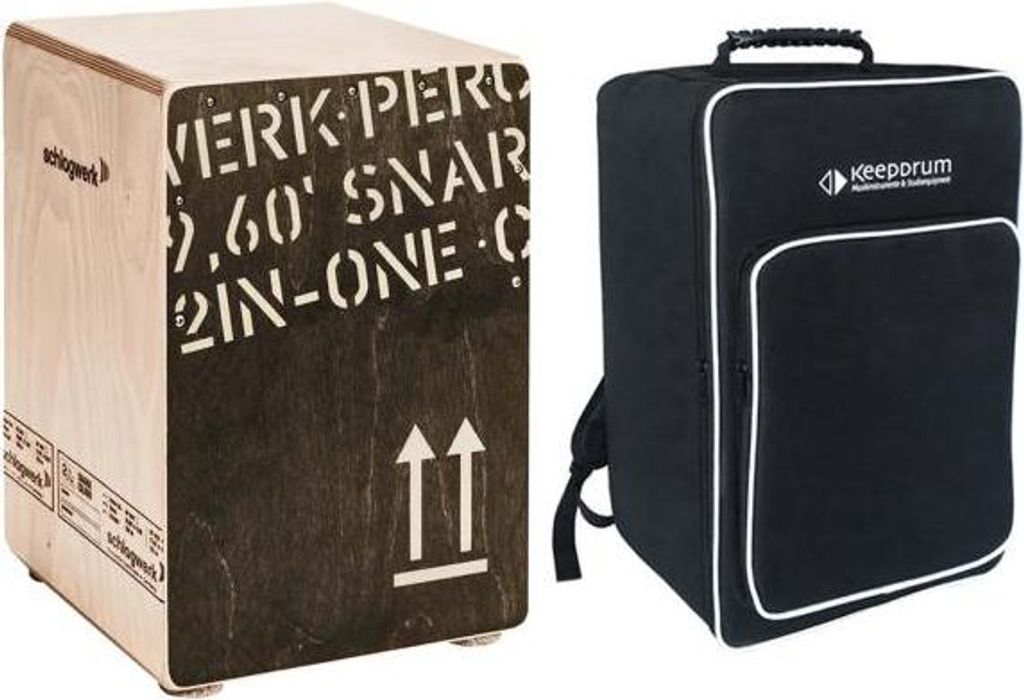 Schlagwerk CP 403 BLK 2inOne Cajon mit Tasche