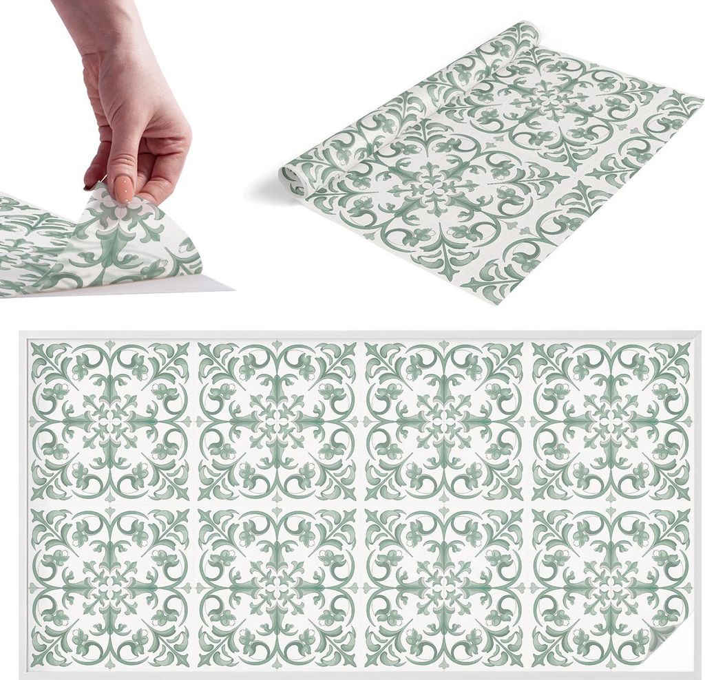 Buntglasfolie für Fenster – 100x200 cm – Stained-Glass-Fensterfolie, dekorativ & blickdicht – Selbstklebende Glasdekorfolie im Buntglas-Desi...