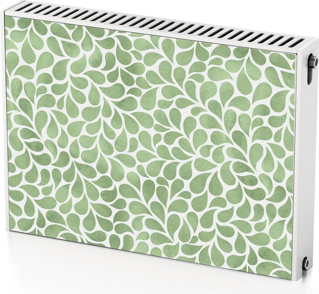 Blätter – Magnetische Heizkörperabdeckung – 80x60 cm – Magnet Heizkörperabdeckung – 3D Würfel – Heizkörperverkleidung – Magnetisch...