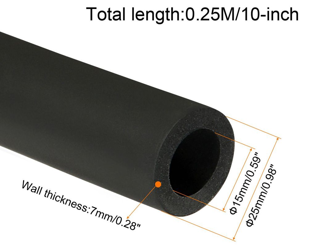 Rohrleitung Isolierung Schaum Rohr Rš¹ckstand Isolierung Rohrleitung 15mm ID 25mm AD 10" W?rmeerhaltung fš¹r Handgriff Greifen Unterstš¹tzung