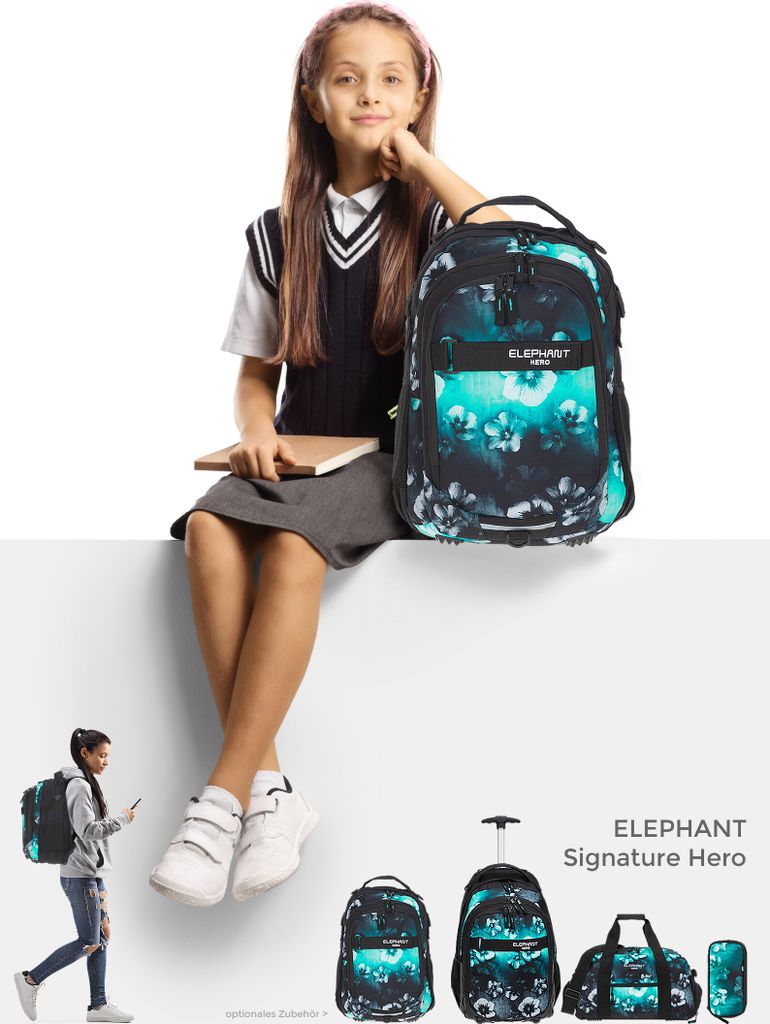 Schulrucksack Mädchen Elephant Hero Signature Rucksack Produktbild 8
