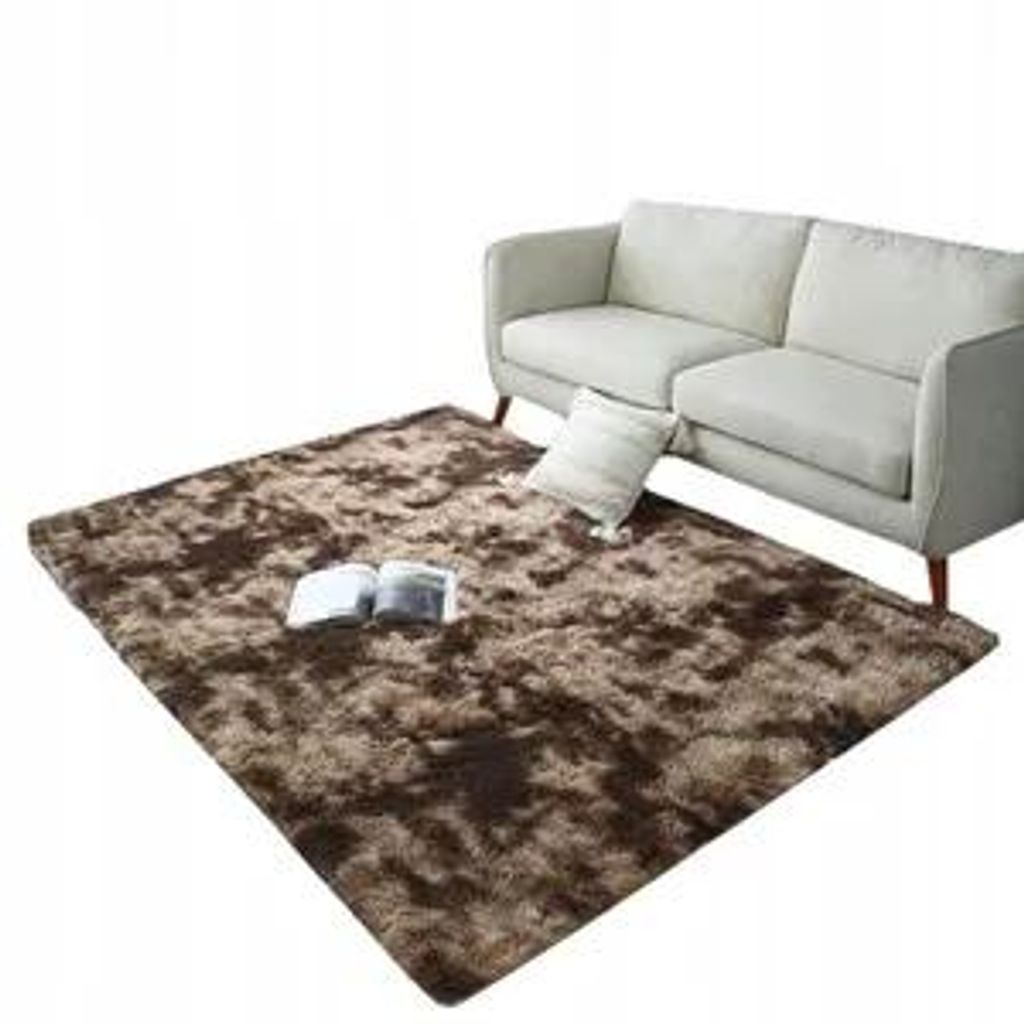 Tapis marron en peluche lapin shaggy 160x220 cm soft xxl Image du produit 