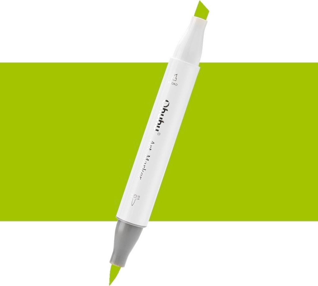 OHUHU pennarello ad alcool bifacciale Brush & Chisel, GY5 Immagine del prodotto 