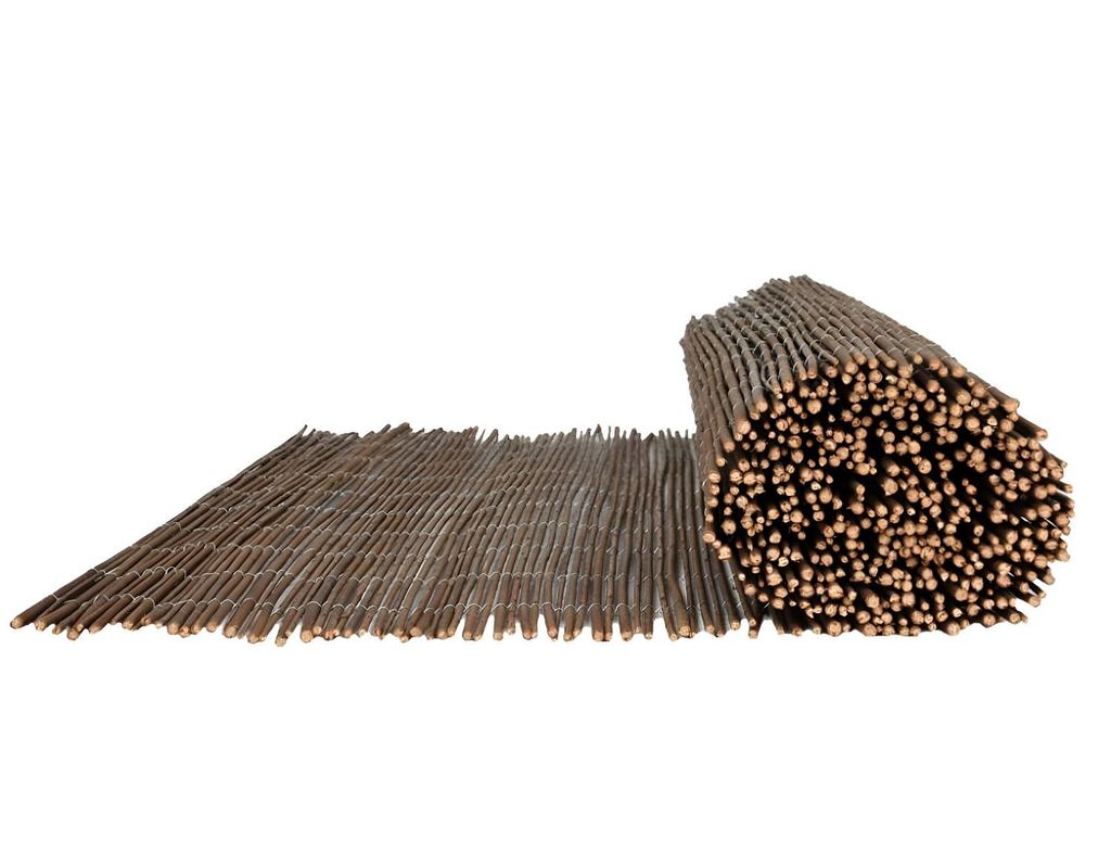 6 Stück Weidenmatte 150x50cm Zaun Sichtschutz Holz für Garten Balkon Terrasse 6er Set