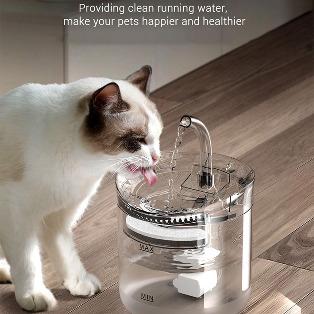 10 Stück Katzen-Wasserbrunnenfilter – Inkl. Vorfilterschwamm, Für Haustier-Trinkbrunnen