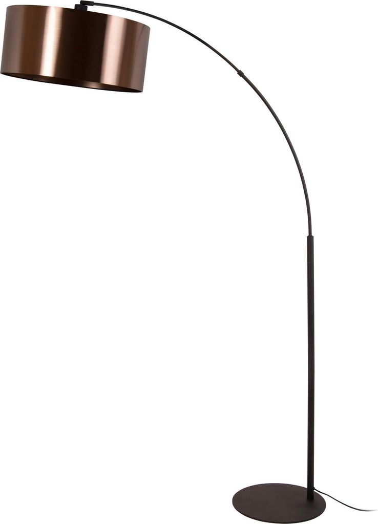 Bogenlampe Metall 185 cm Schwarz Rost E27 Modern