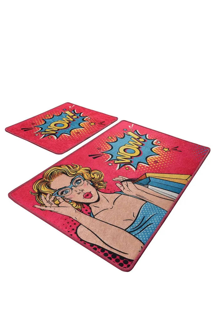 Tapis de bain anti sol mouillé Mijolnir Pop 100 % polyester