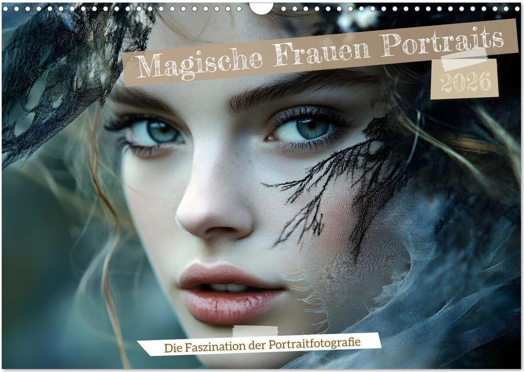 Magische Frauen Portraits (Wandkalender 2026 DIN A3 quer), CALVENDO Monatskalender