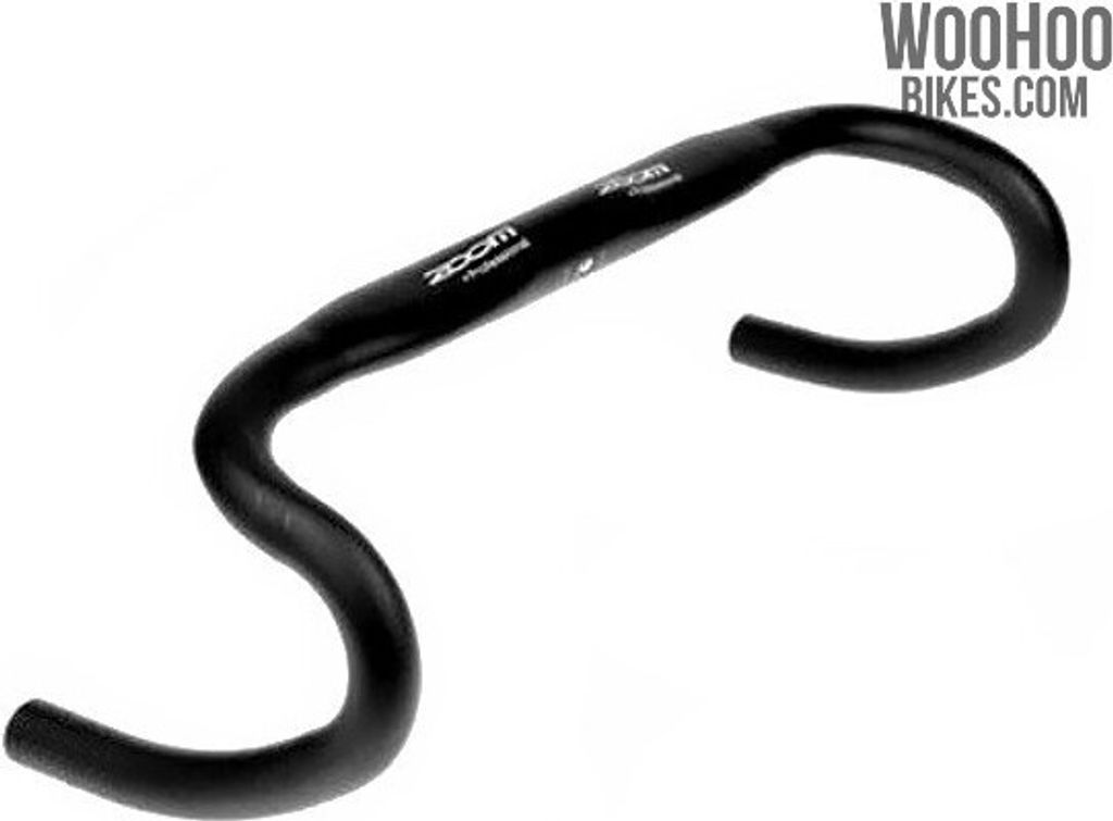 ZOOM DR-AL-194BT AERO Rennradlenker 31,8mm x 440mm Aluminium, Schwarz, Matt