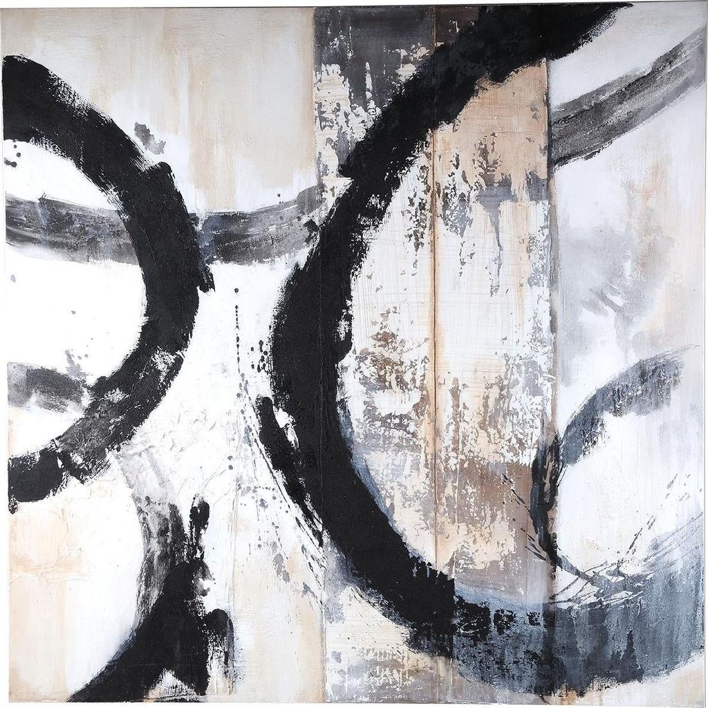 PTMD - Wandpaneel Jor - Schwarz - 120 x 4 x 120 cm