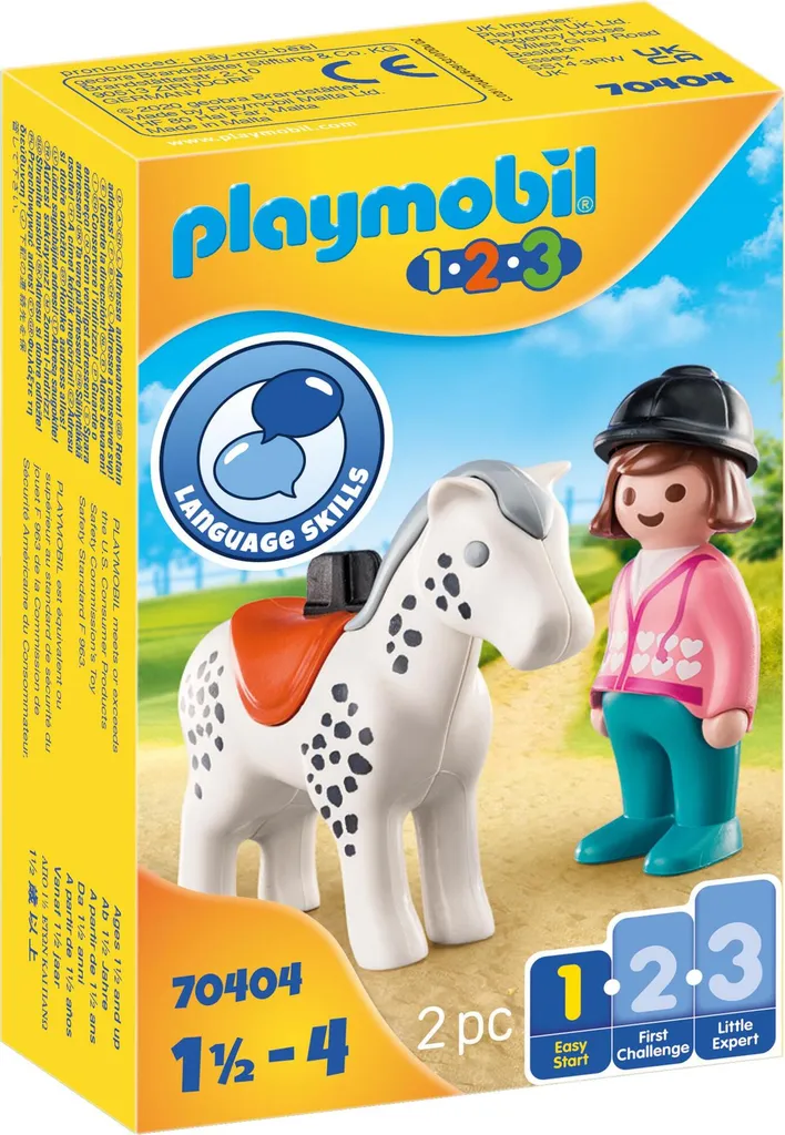 Jouet Figurine Cavalière et son Cheval PLAYMOBIL 70404 pour Enfant dès 4 Ans