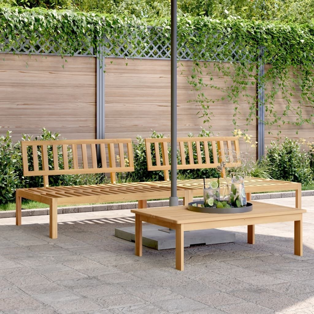 "im Angebot" Garten-Mittelsofas aus Paletten 2 Stk./Terrassen-Sofa - Massivholz Akazie - Loungesofa CC16833
