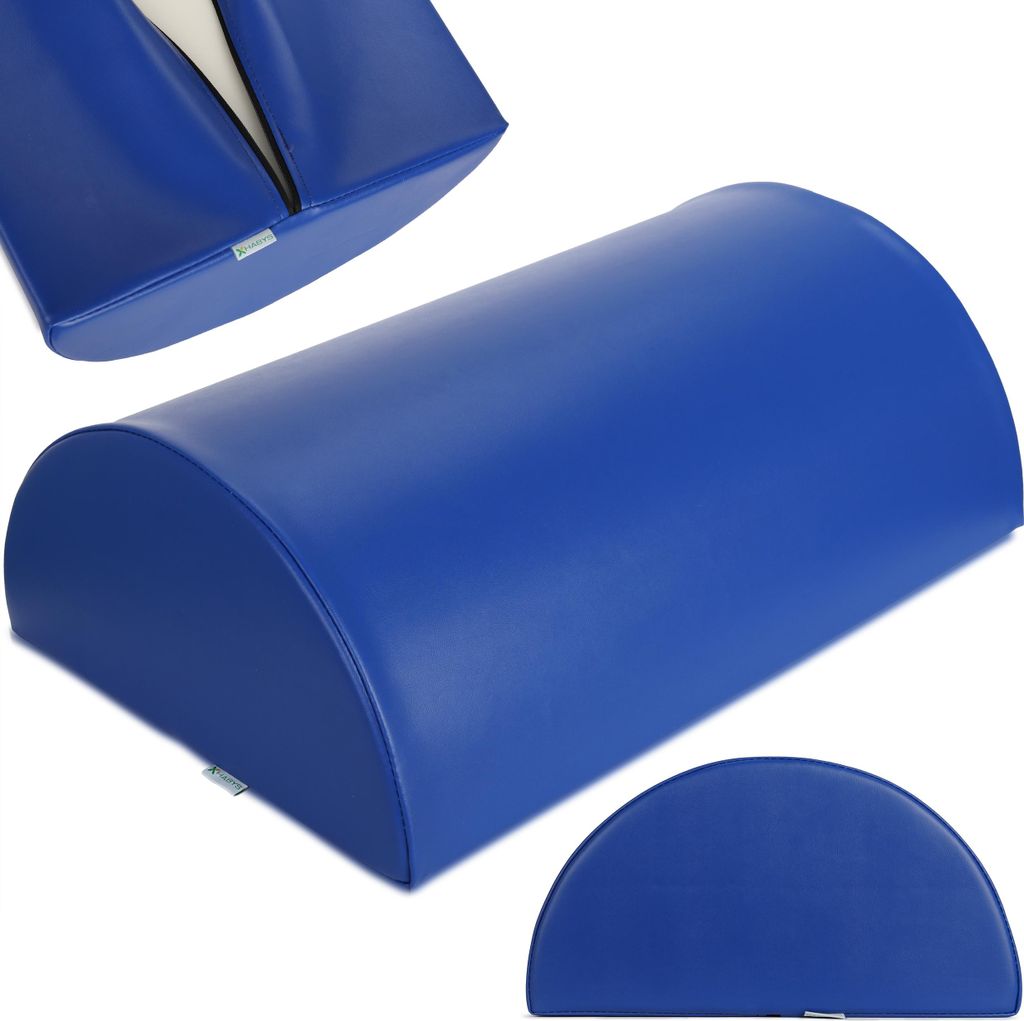 Habys Lagerungsrolle Halbrund, Knierolle Lagerungsrolle, Nackenrolle, Lagerungskissen für Massage und Therapie, Kniehalbrolle, Größe:60x40x20cm ...