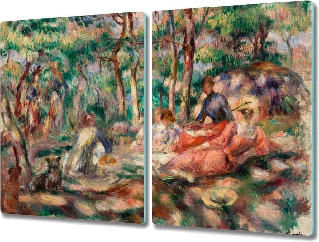 Coloray Herdabdeckplatte 2x40x52 cm Schneidebrett Kochplattenabdeckung Küchenbrett Hackbrett - Waldmenschen