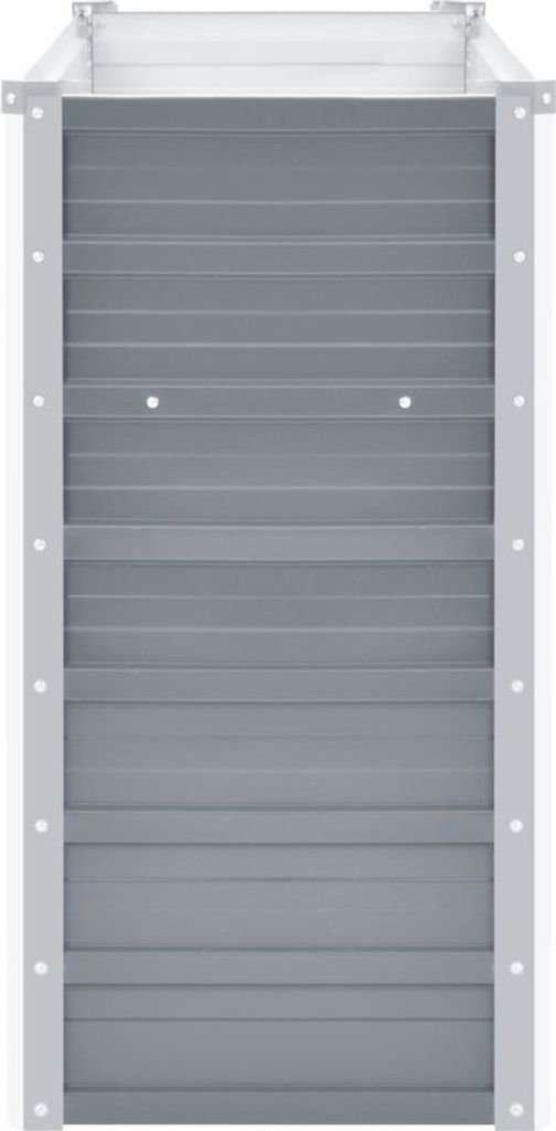 vidaXL Garten-Hochbeet Verzinkter Stahl 160x40x77 cm Grau Produktbild 4
