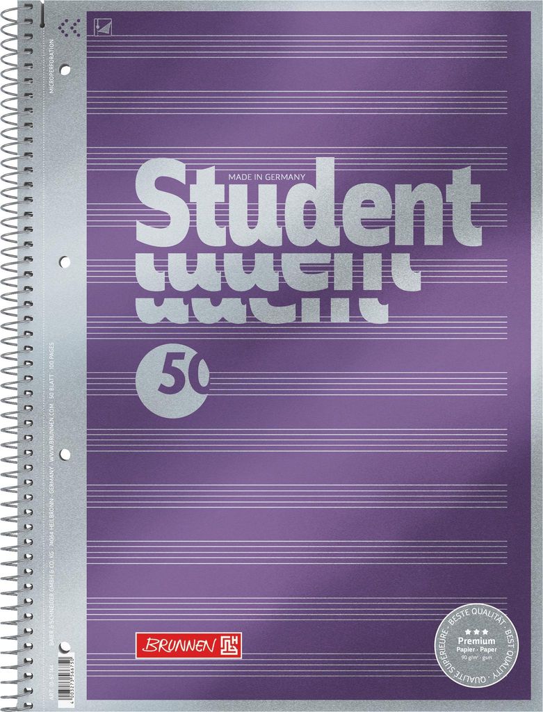Collegeblock Noten Premium DIN A4
