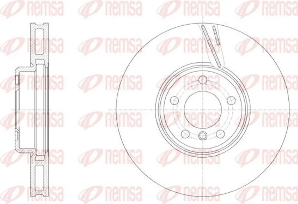 Disque de frein avant pour BMW F10 F11 F01 - Qualité OE 34116785670