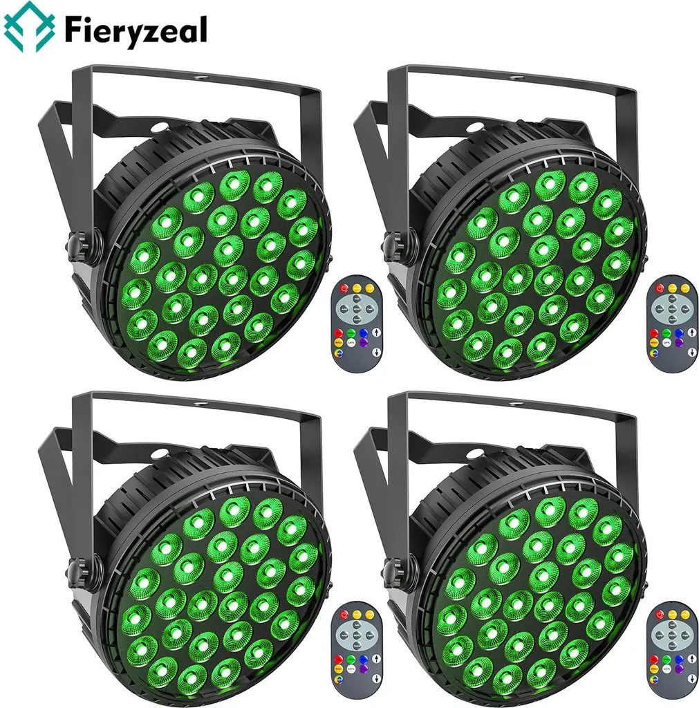 Projecteur de Scène LED Flat Par RGBW 216W DMX pour Soirées et DJ