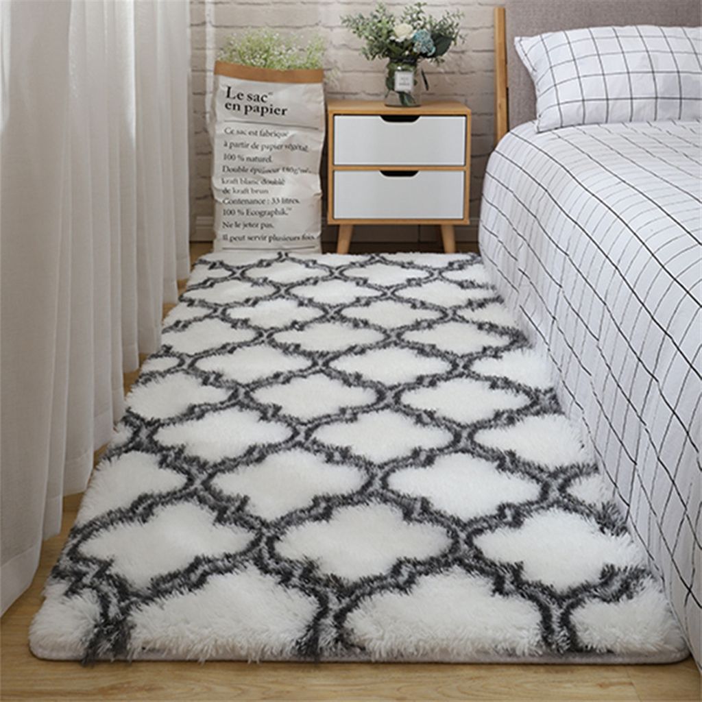 Anti-Rutsch-Rechteck Flauschige Teppiche Farbverlauf Shaggy Plš¹sch Teppich Weiches Zuhause Dekorativ Fš¹r Wohnzimmer Boden Schlafzimmer Sofa S...