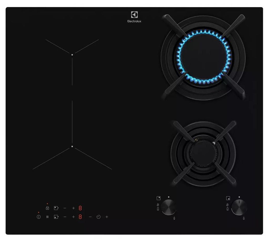 Electrolux KDI640713K, Noir, Encastrable, 60 cm, Combiné, Image du produit 