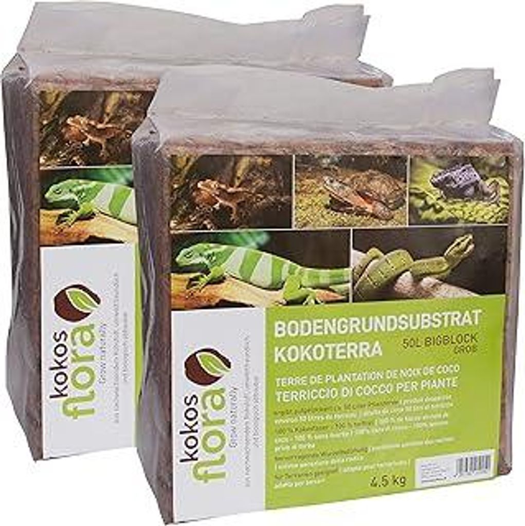 Kokosflorag Kokoterra Big Block grob, 4,5 kg, 2 x 50 L