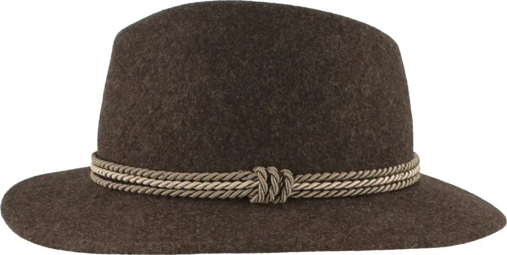 Chapeau de voyage pour randonnée et extérieur en style gris traditionnel