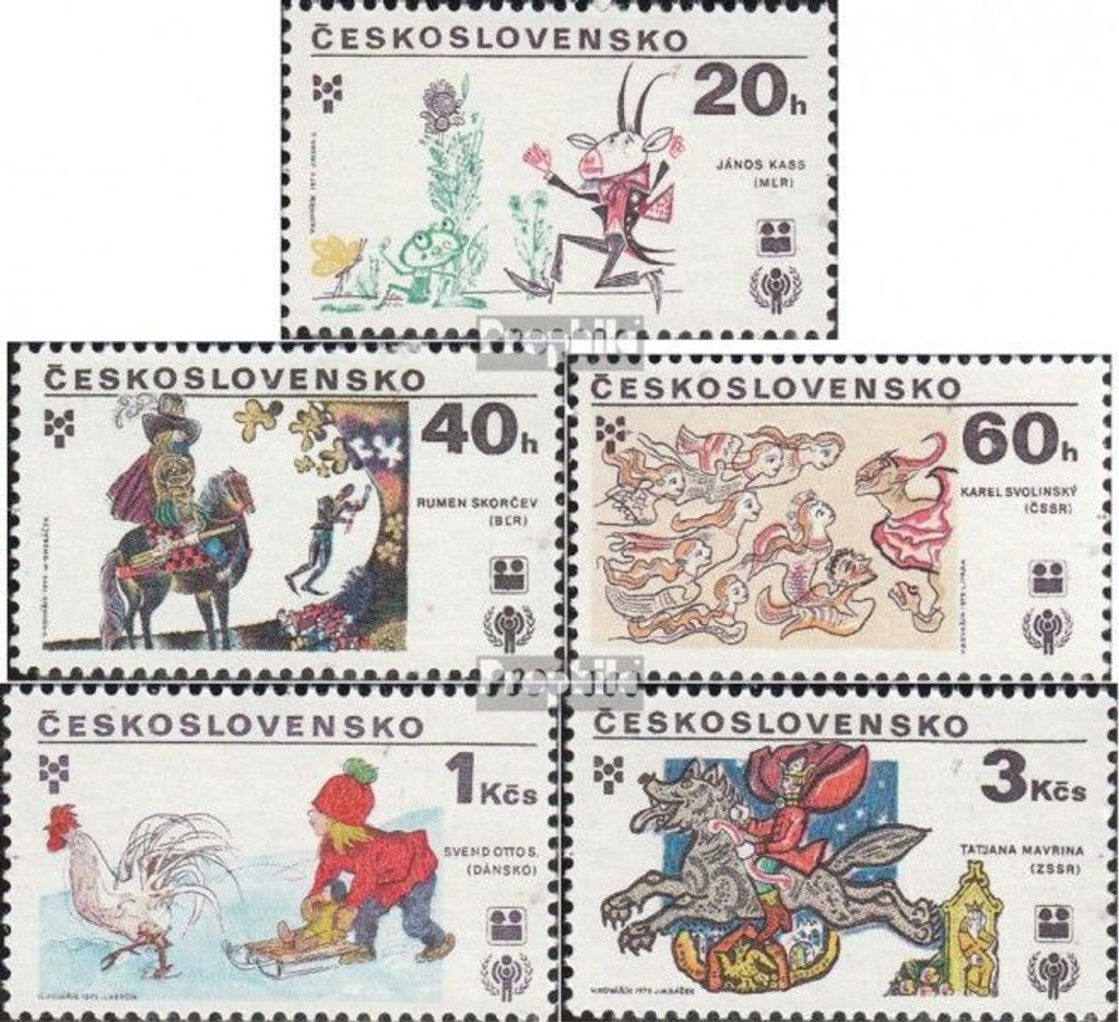 Briefmarken Tschechoslowakei 1979 Mi 2517-2521 (kompl.Ausg.) postfrisch Kinderjahr