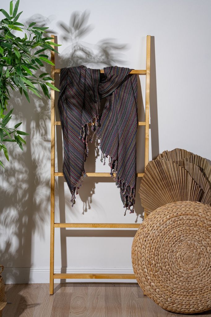 Mijolnir, Otantik - Black, Schwarz, Fouta (Strandtuch), 60 % BAUMWOLLE, 40 % POLYESTER, 90 x 175 cm