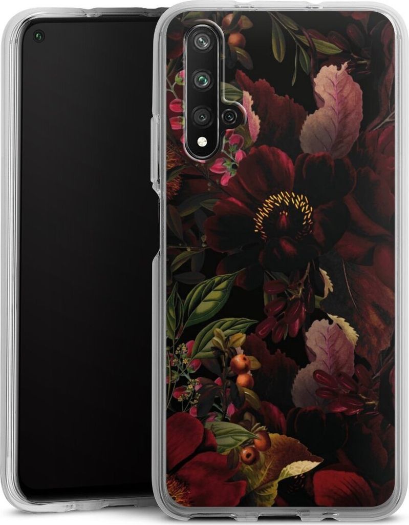 DeinDesign Handyhülle für Huawei Nova 5T Silikon Hülle Case Smartphone Schutzhülle Blumen Utart Wiese