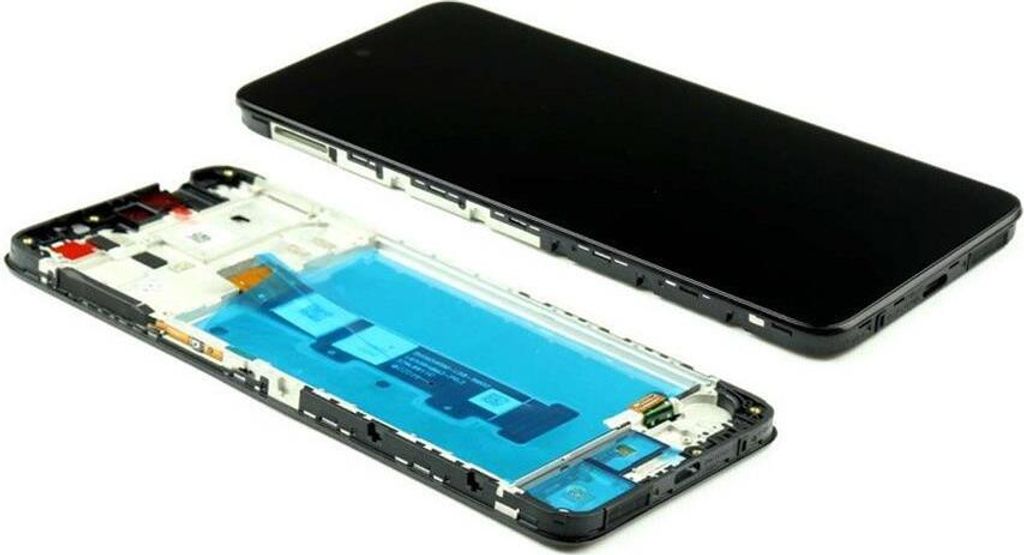 Original LCD Display Touchscreen Bildschirm Rahmen Schwarz für Motorola Moto G22 XT2231 & Werkzeug