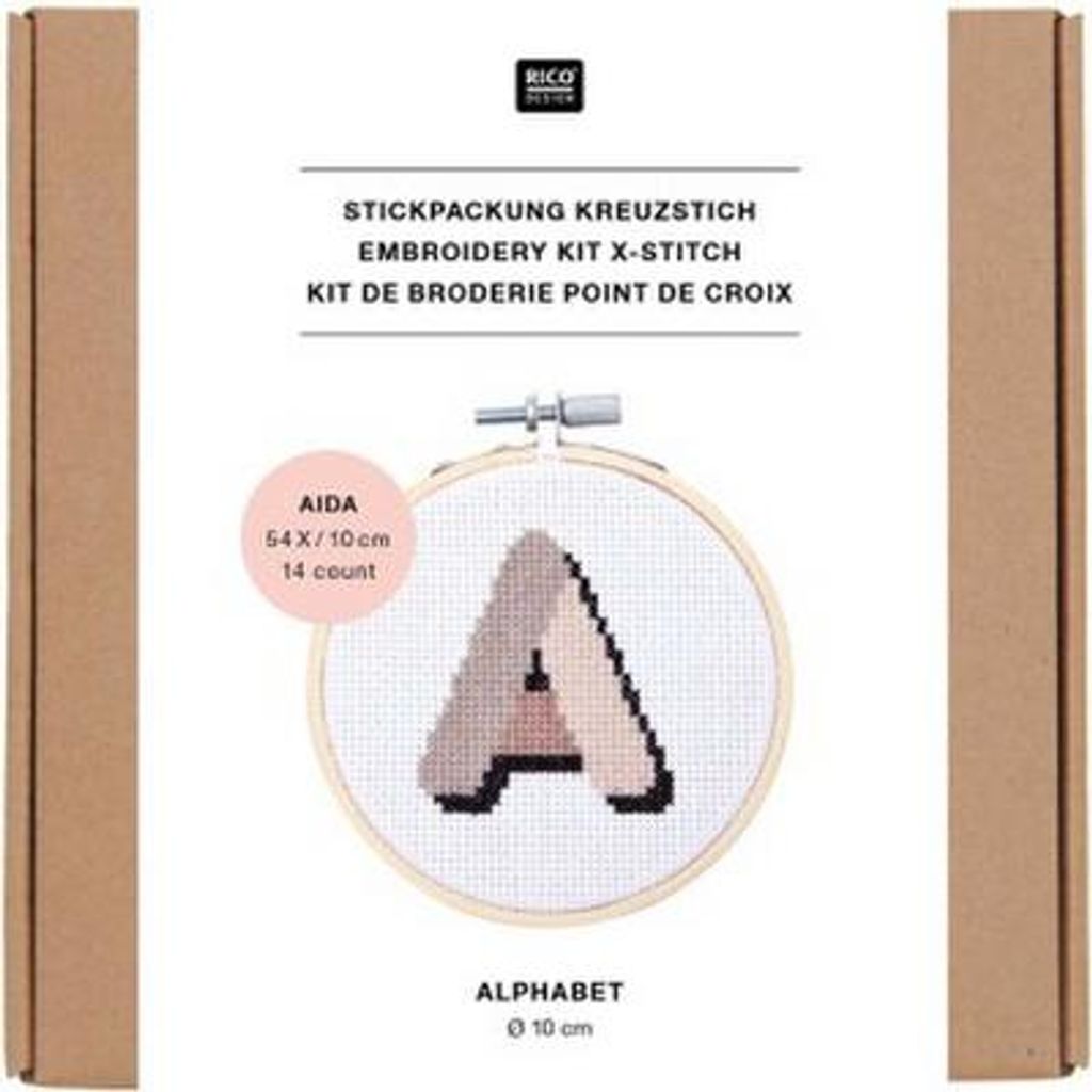 Stickpackung Kreuzstich Mini Kit Alphabet Produktbild 