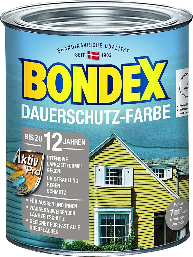 Bondex Dauerschutz-Holzfarbe 750 ml morgenweiß Produktbild 