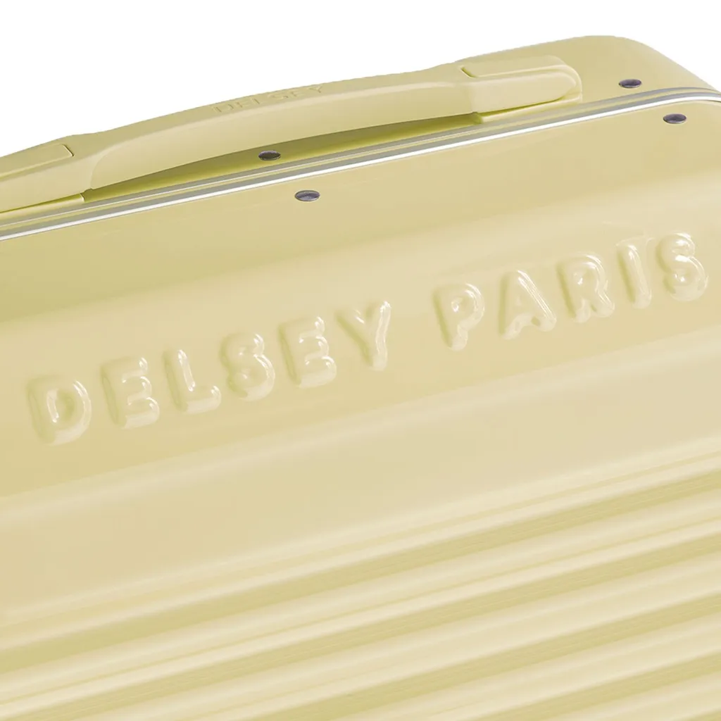 Valise Rigide Cabine 4 Roues Doubles Bastille 2.0 Slim Jaune Pastel - 6