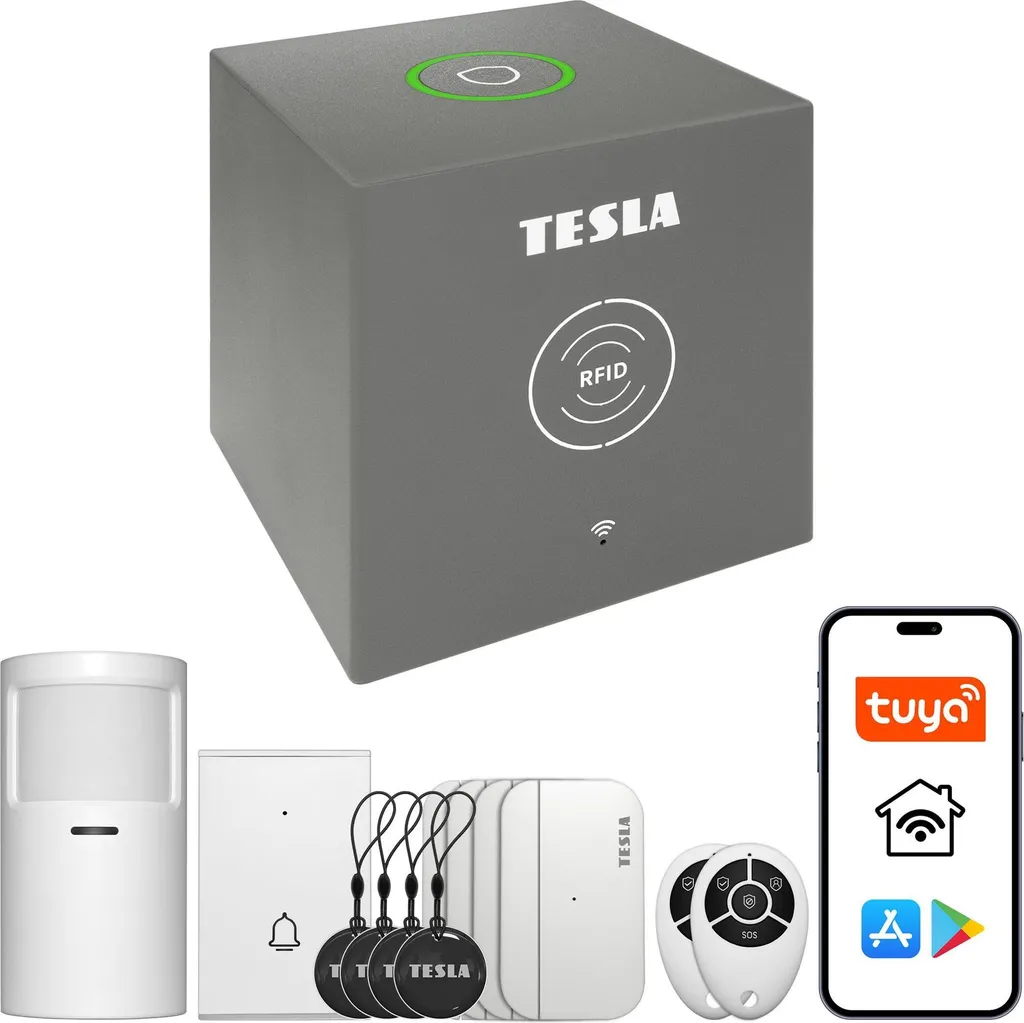 Alarme Sans Fil Wi-Fi TESLA SecureQ i13 avec Contrôle à Distance Mobile