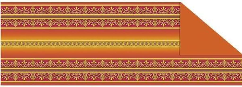 Tonkarton 220g/qm 23x33cm VE=5 Bogen Bordüren orange