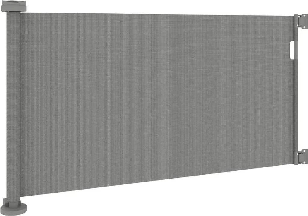 Barrière de sécurité pour escalier et porte extensible 136 cm grise