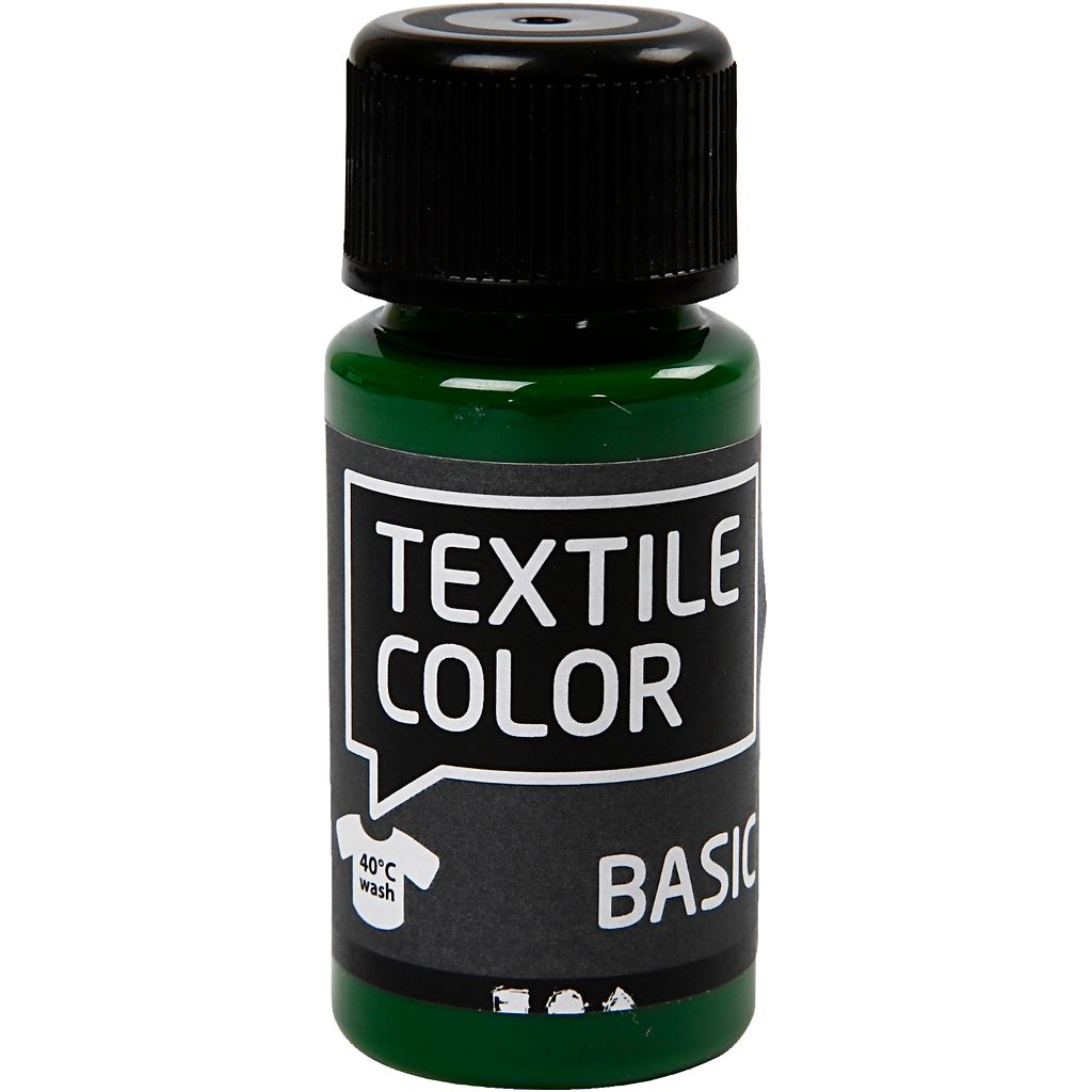 Kreativfirma Textilfarbe Semi -Covering Textil Lack - Olive Green, 50 ml