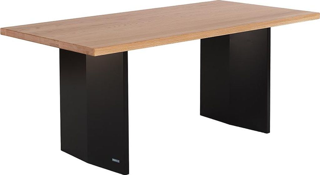 HOME DELUXE Esstisch DOMELA – Natur, Eiche geölt (220 x 75 x 100 cm) | Massiver Holztisch im modernen Design für Esszimmer & Küche