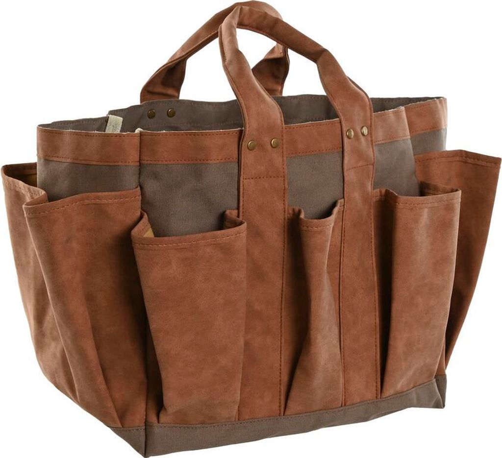 Werkzeughalter Home ESPRIT Handtasche Garten Braun 47 x 18 x 27 cm