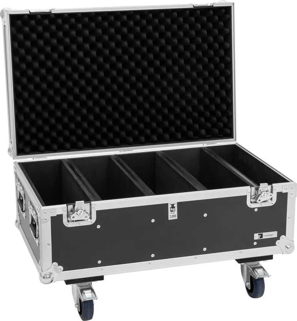 Protégez vos Stroboscopes avec le Flightcase 4x LED Strobe SMD PRO Noir