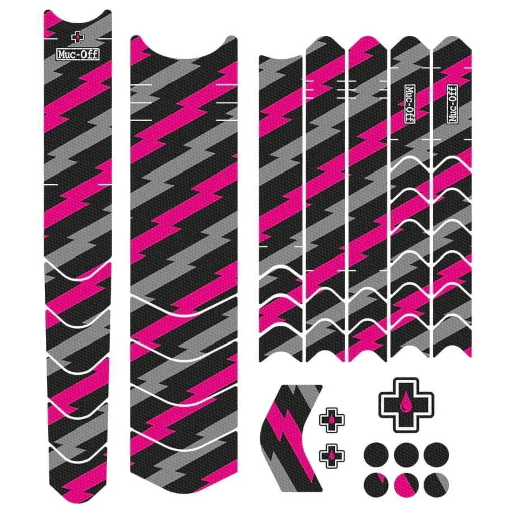 Muc-Off Frame Protection Kit E-MTB Bolt Pink - Protection cadre vélo