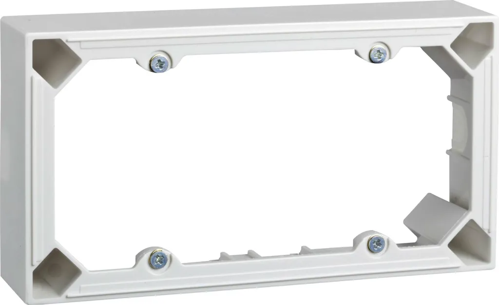 Boîtier AP 2x blanc pur pour pose apparente - Cadre 2 postes 274204