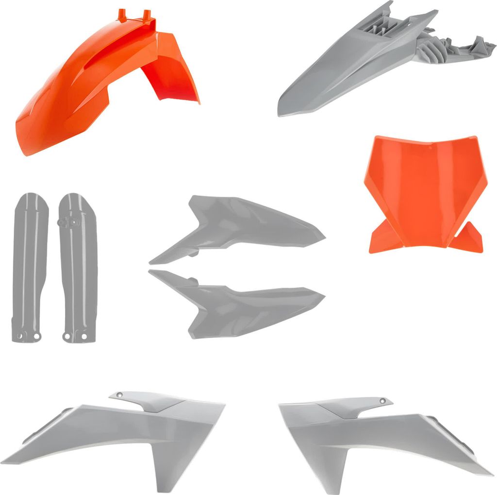 ACERBIS Verkleidungskit 9 Teile Orange/Grau für KTM SX 65